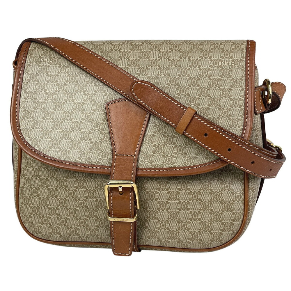 Celine Macadam shoulder bag cross Body Bum Crossbody Belt beige